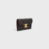 Long Card Holder with Flap Triomphe  in Triomphe Canvas
