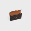 Long Card Holder with Flap Triomphe  in Triomphe Canvas