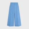 Long Docks Trousers in Diagonal Wool