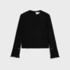 Long-Sleeved Top in Wool Natta