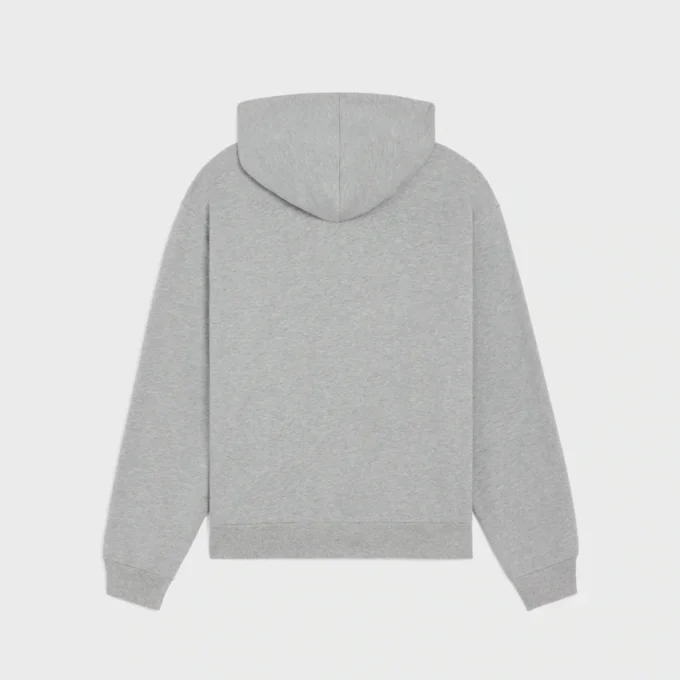 Loose Zip up Hoodie in Cotton Fleece