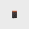 Magnet Card Holder in Triomphe Canvas and Calfskin