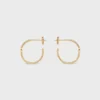Maillon Triomphe Hoops in Yellow Gold