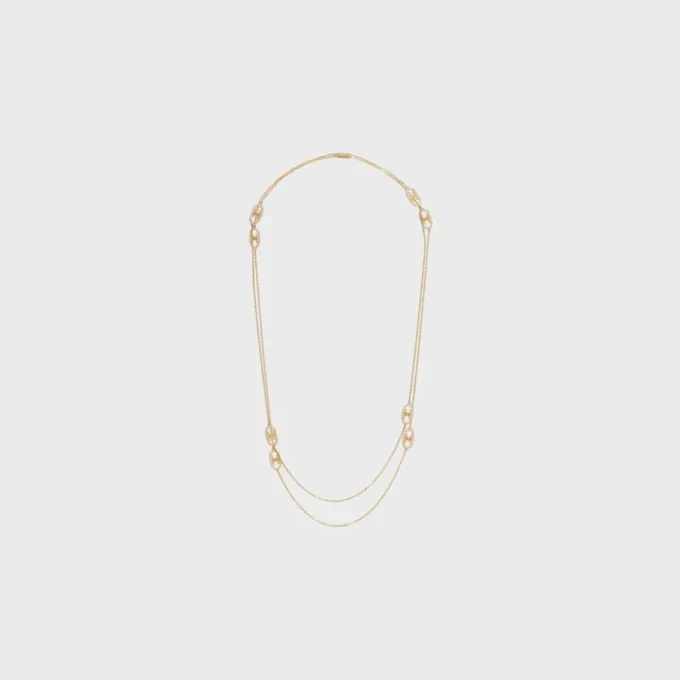 Maillon Triomphe Sautoir in Yellow Gold and Diamonds