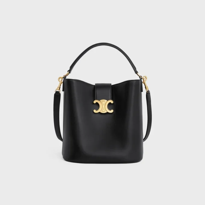 Medium Bucket Louise in Smooth Calfskin