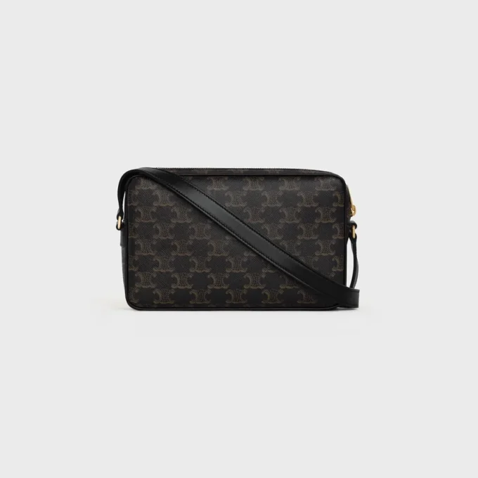 Medium Messenger Bag in Triomphe Canvas with Celine Print Medium Messenger Bag in Triomphe Canvas with Celine Print
