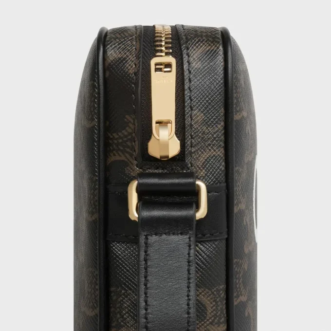 Medium Messenger Bag in Triomphe Canvas with Celine Print Medium Messenger Bag in Triomphe Canvas with Celine Print