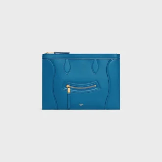 Medium Pouch in Glossy Calfskin Medium Pouch in Glossy Calfskin