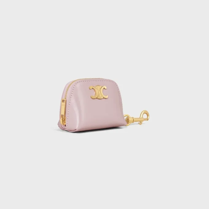 Micro Triomphe Charm in Shiny Calfskin Micro Triomphe Charm in Shiny Calfskin