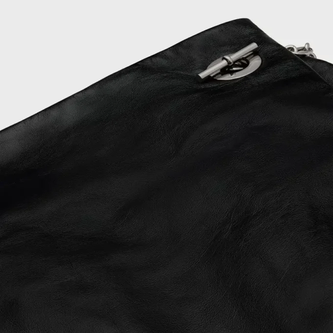 Midi Skirt in Calfskin
