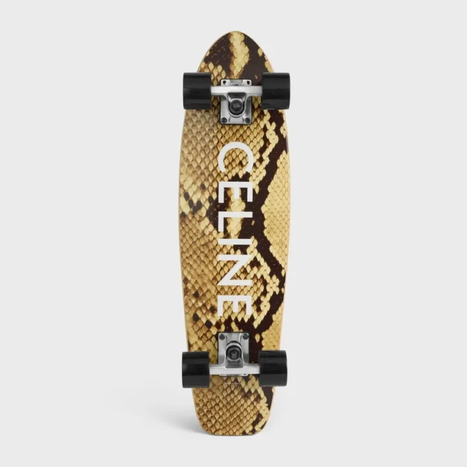 Mini Cruiser in Wood with Python and Celine Print Mini Cruiser in Wood with Python and Celine Print