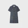 Mini Dress in Raw Wash Denim Mini Dress in Raw Wash Denim