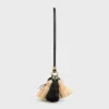 Multi Pompon Charm in Raffia and Smooth Lambskin