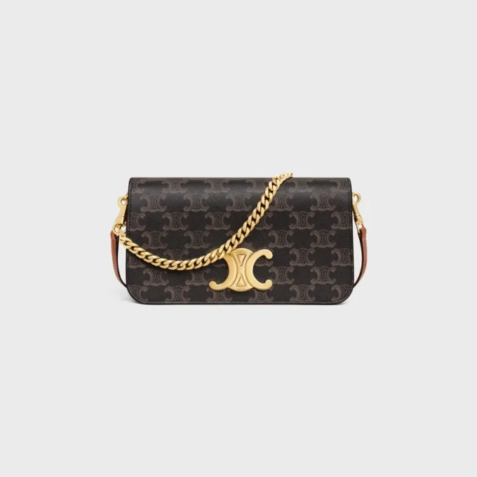 Multipochette in Triomphe Canvas and Calfskin Multipochette in Triomphe Canvas and Calfskin