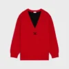 Oversized V-Neck Sweater in Cashmere