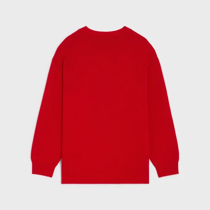 Oversized V-Neck Sweater in Cashmere