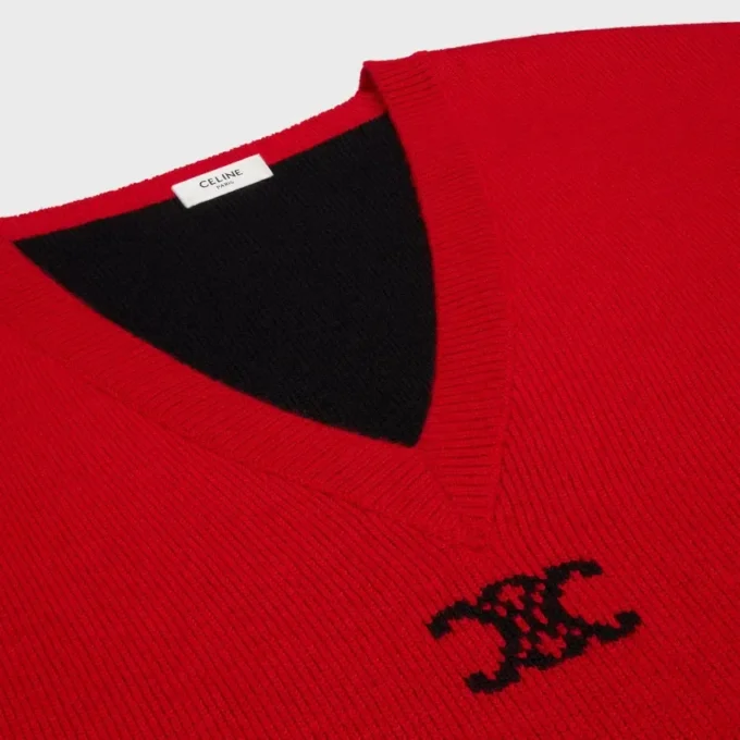 Oversized V-Neck Sweater in Cashmere