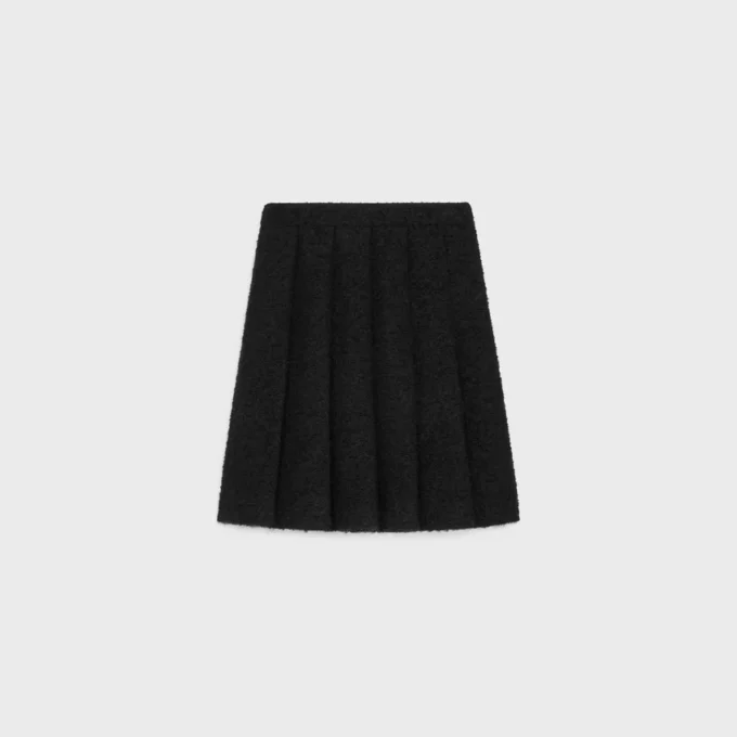 Pleated Skirt in Bouclette Natta Pleated Skirt in Bouclette Natta