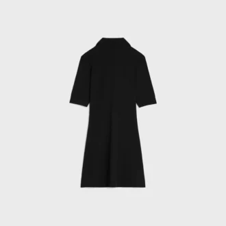 Polo Mini Dress in Ribbed Cotton