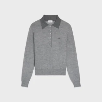 Polo Sweater in Fine Cashmere Silk Polo Sweater in Fine Cashmere Silk