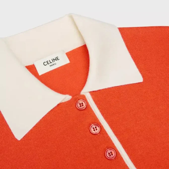 Polo Sweater in Fine Cashmere Silk