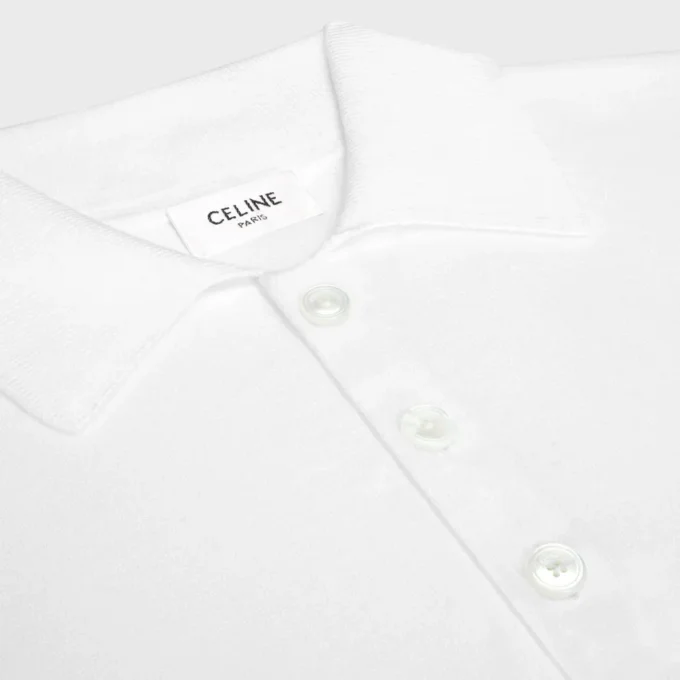 Polo Sweater in Fine Cotton