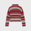 Polo Sweater in Mouline Alpaca and Wool