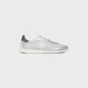 Racer Sneaker in Nylon, Laminated Calfskin and Calfskin