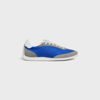 Racer Sneaker in Nylon, Suede Calfskin and Calfskin