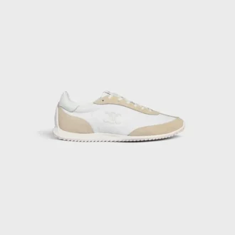 Racer Sneaker in Nylon, Suede Calfskin and Calfskin Racer Sneaker in Nylon, Suede Calfskin and Calfskin