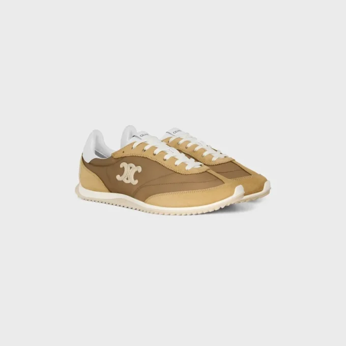 Racer Sneaker in Nylon, Suede Calfskin and Calfskin