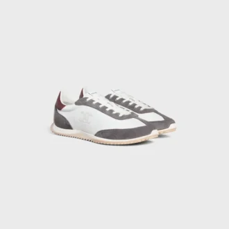 Racer Sneaker in Nylon, Suede Calfskin and Calfskin Racer Sneaker in Nylon, Suede Calfskin and Calfskin