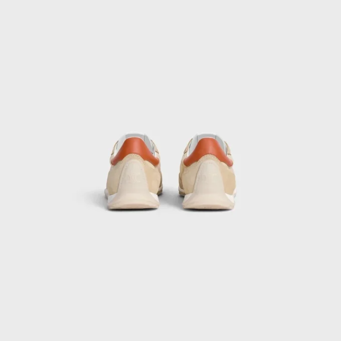 Racer Sneaker in Nylon, Suede Calfskin and Calfskin