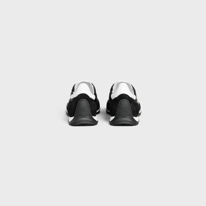 Racer Sneaker in Nylon, Suede Calfskin and Calfskin