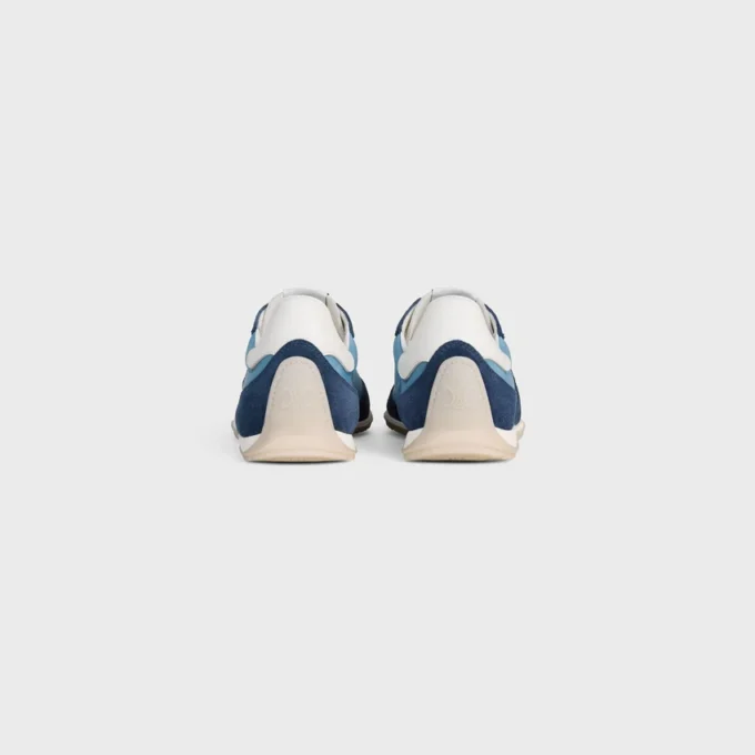Racer Sneaker in Nylon, Suede Calfskin and Calfskin