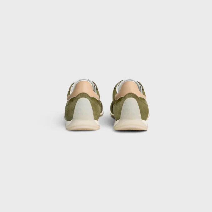 Racer Sneaker in Nylon, Suede Calfskin and Calfskin