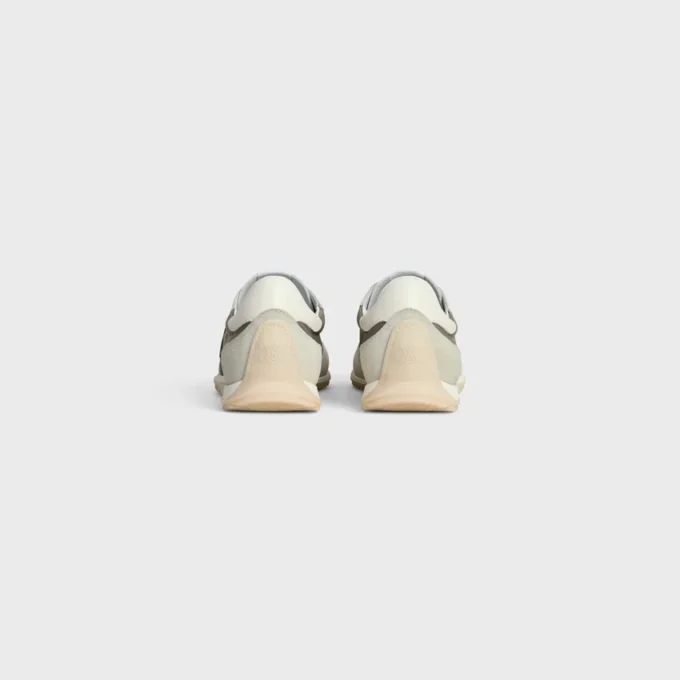 Racer Sneaker in Nylon, Suede Calfskin and Calfskin