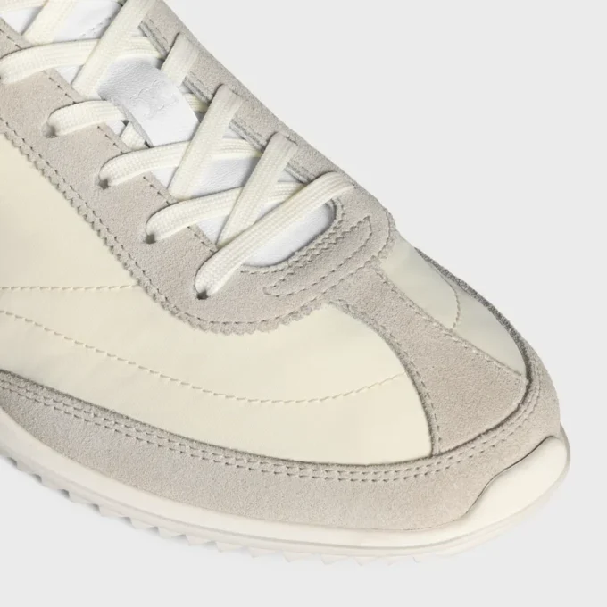 Racer Sneaker in Nylon, Suede Calfskin and Calfskin
