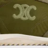Racer Sneaker in Nylon, Suede Calfskin and Calfskin
