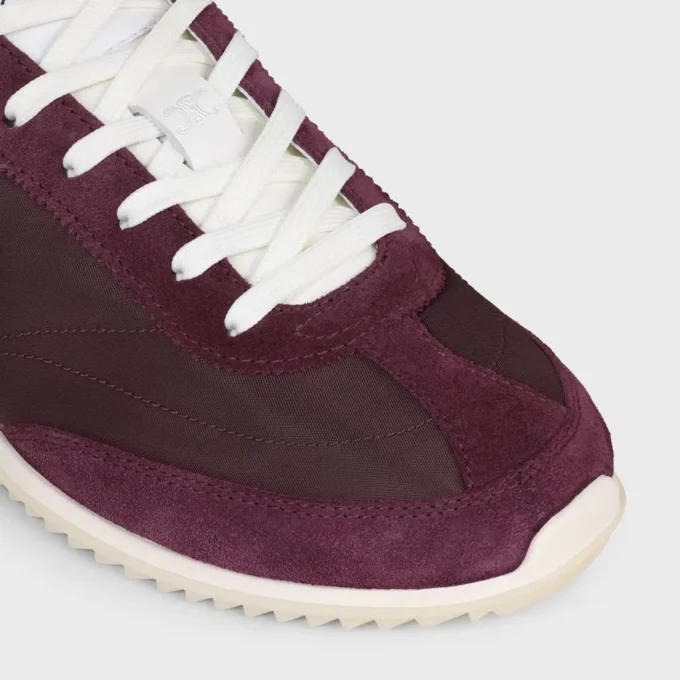 Racer Sneaker in Nylon, Suede Calfskin and Calfskin