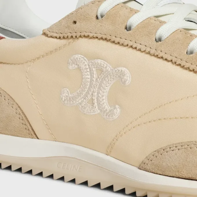 Racer Sneaker in Nylon, Suede Calfskin and Calfskin
