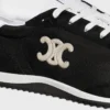 Racer Sneaker in Nylon, Suede Calfskin and Calfskin