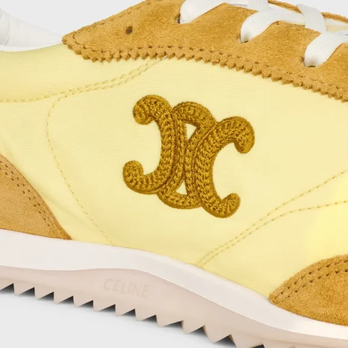 Racer Sneaker in Nylon, Suede Calfskin and Calfskin