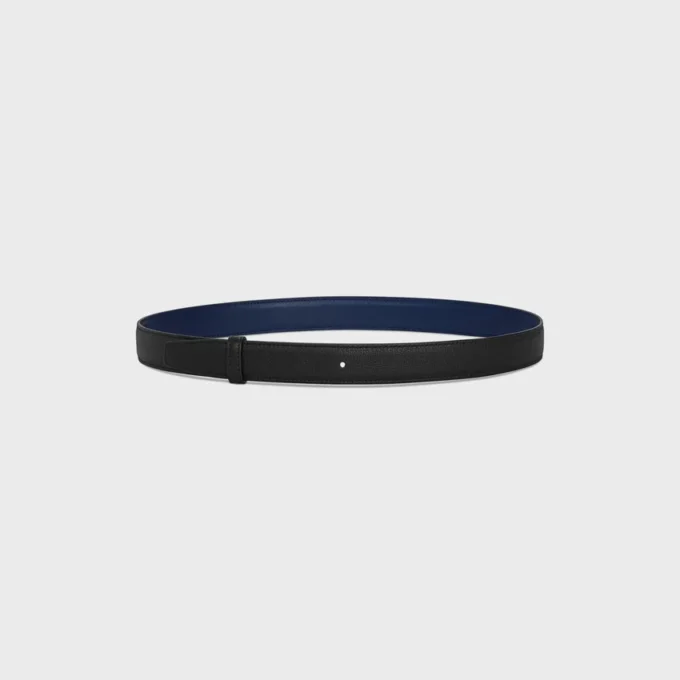 Reversible Strap 25Mm in Smooth and Grained Calfskin Reversible Strap 25Mm in Smooth and Grained Calfskin