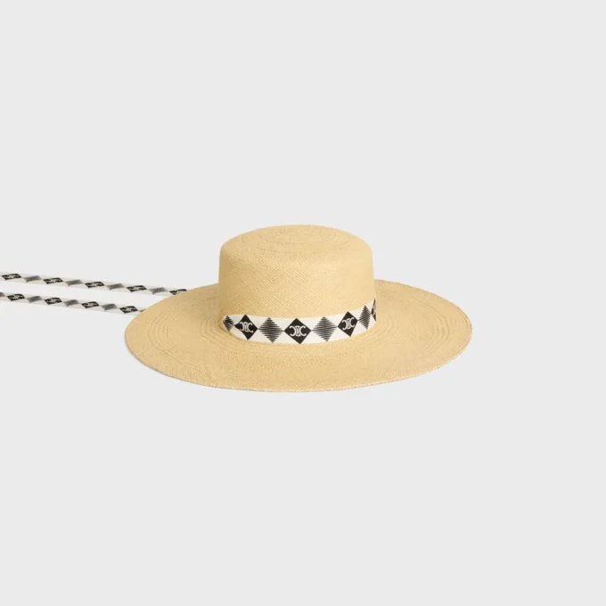 Ribbon Hat in Straw Ribbon Hat in Straw