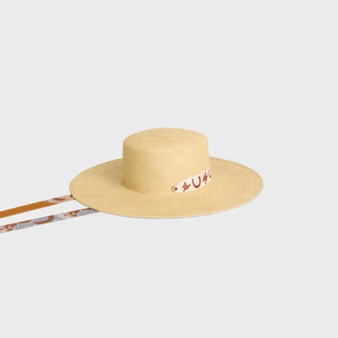 Ribbon Hat in Straw Ribbon Hat in Straw