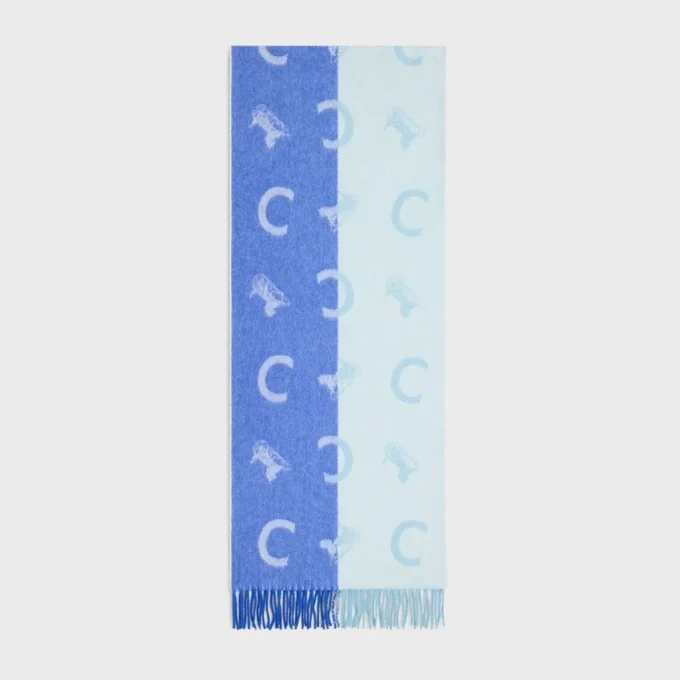 Scarf in Wool and Cashmere