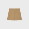 Short Skirt in Cotton Gabardine Short Skirt in Cotton Gabardine