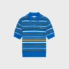 Short-Sleeved Polo Sweater in Fine Cotton