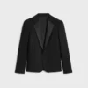 Short Tux Jacket in Wool and Mohair Short Tux Jacket in Wool and Mohair